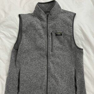 L. L. Bean Men's Bean's Sweater Fleece Vest (Large - Regular) Grey Heather